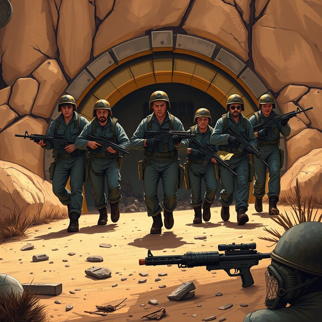 Vault Dwellers Repel Raiders in Gritty Post-Apocalyptic Land...