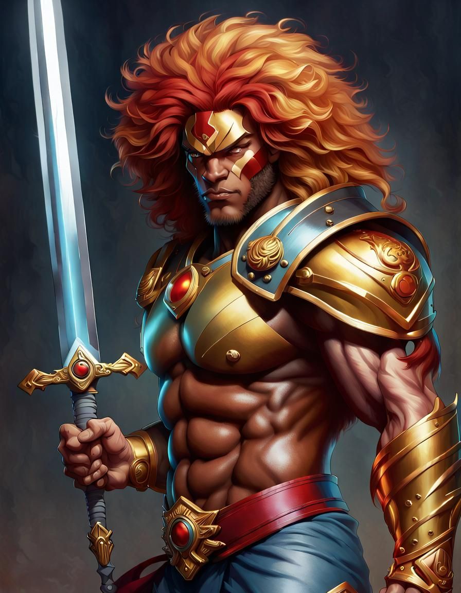 Thundercat, Lion-O wielding the legendary Sword of Omens 02