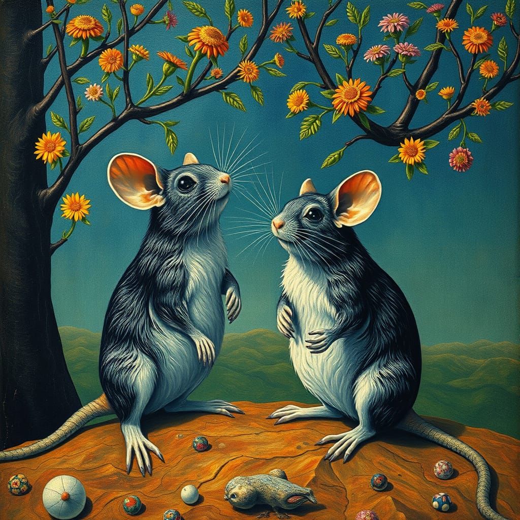 Fractals of Mice in Whimsical Nature