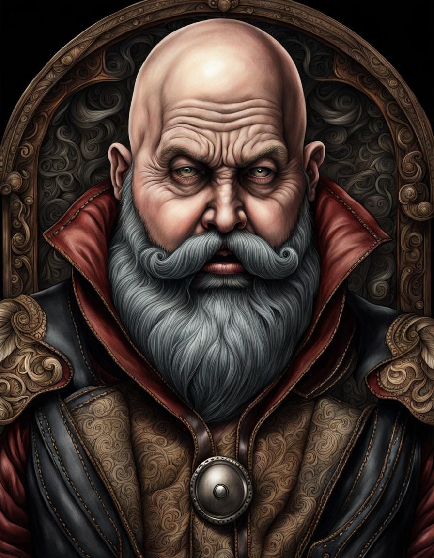 Old evil noble man