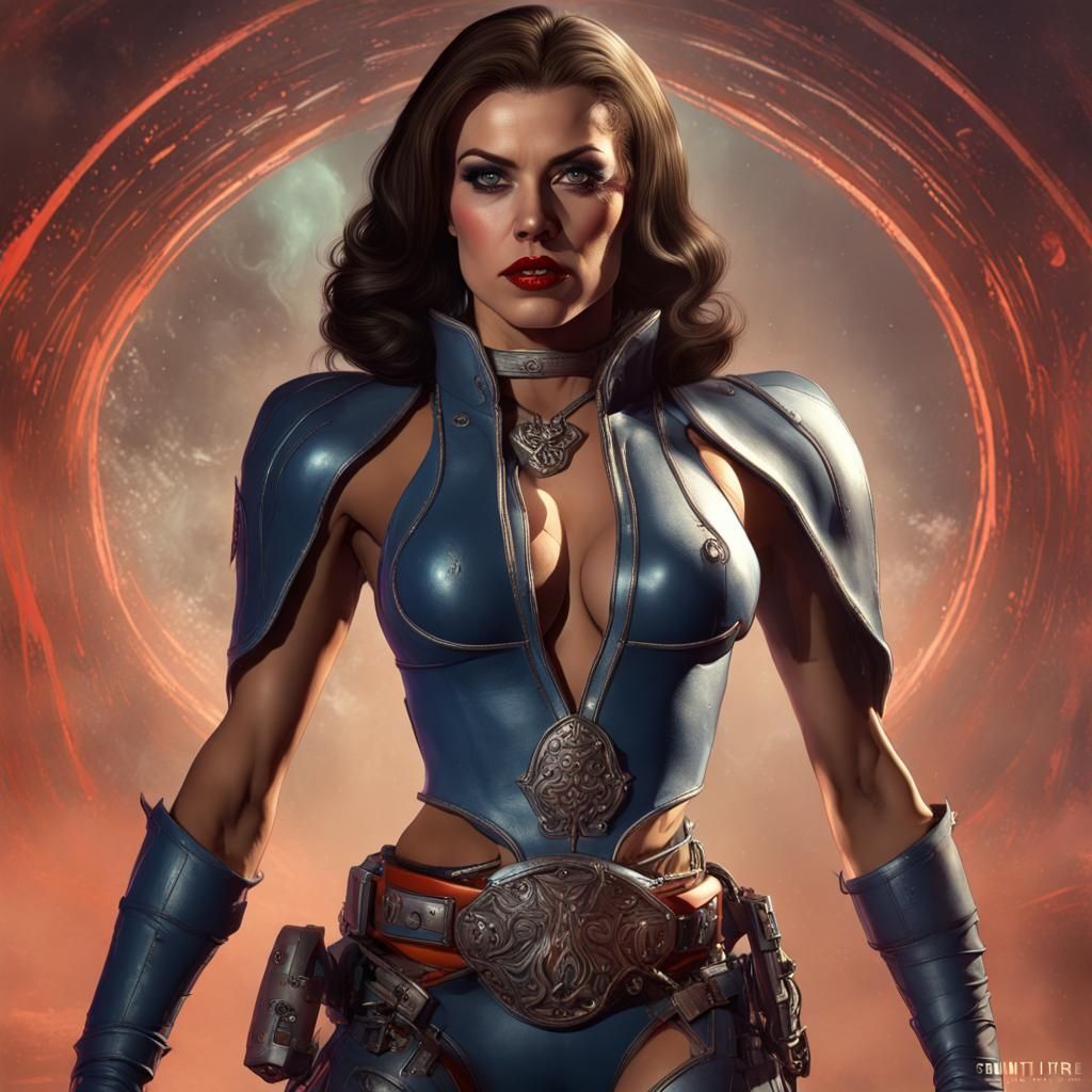 Wilma Deering: Dracula MMA Fighter in Kustom Kulture Style