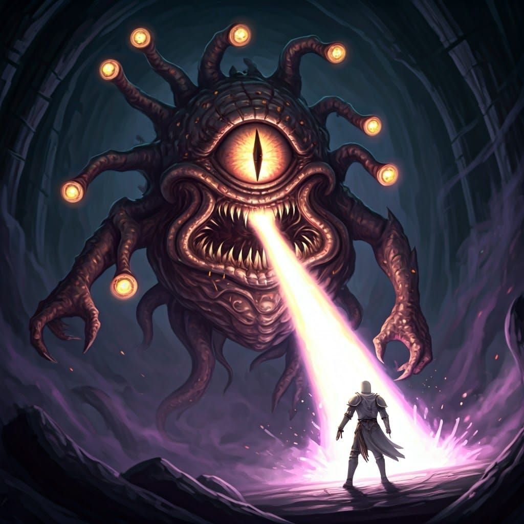 Beholder Unleashes Destruction on Shining Paladin in Dark Fa...