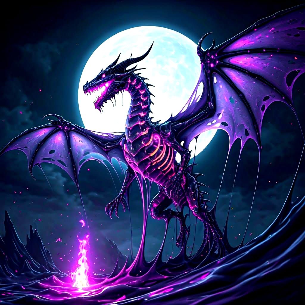 Violet Ebony Dragon Alt Design