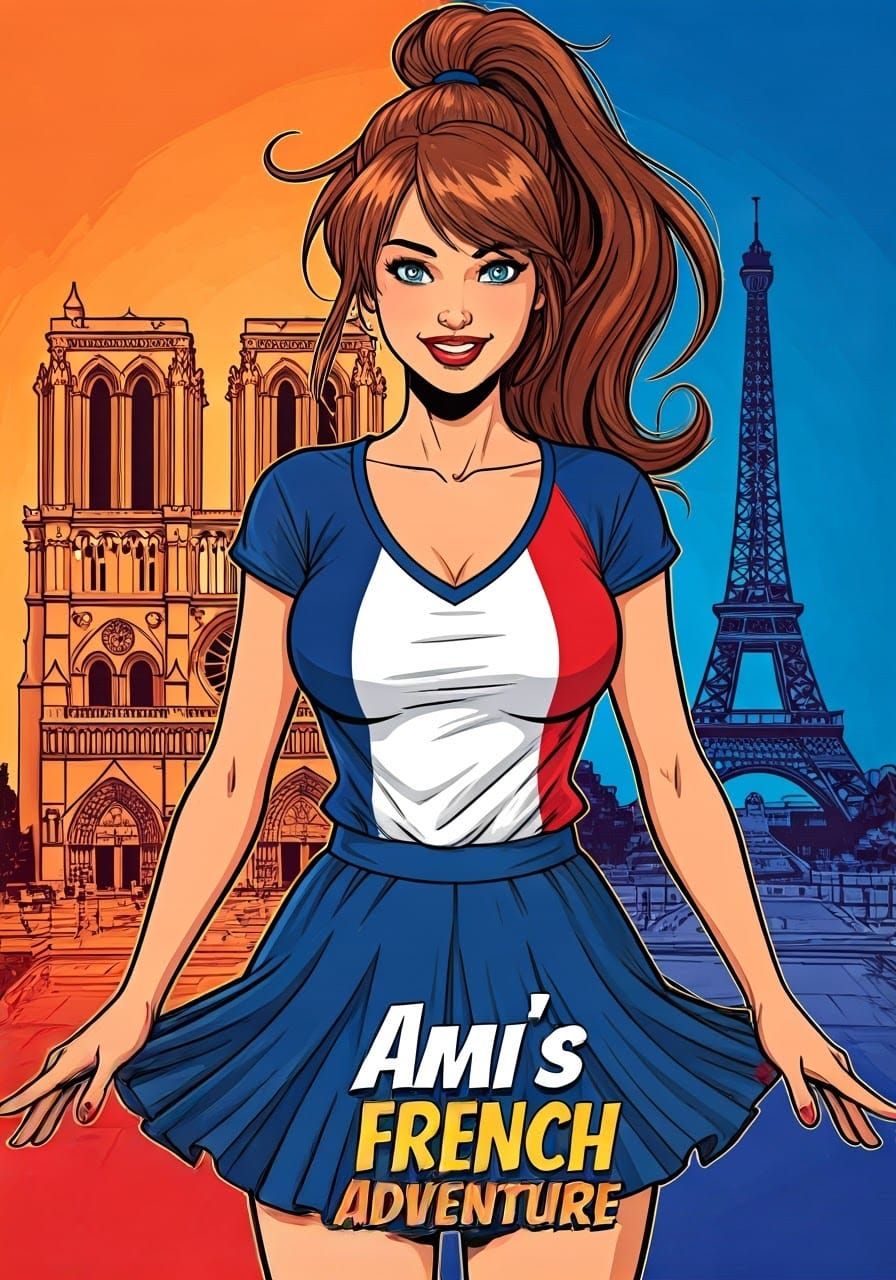 Vibrant French Comic Book Cover Art