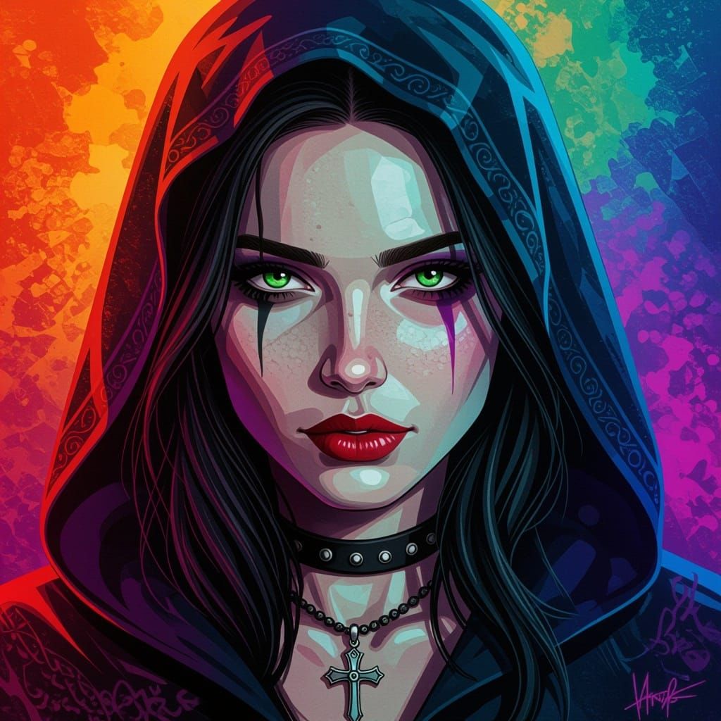 All Hallows Eve Hyperrealistic Splash Art