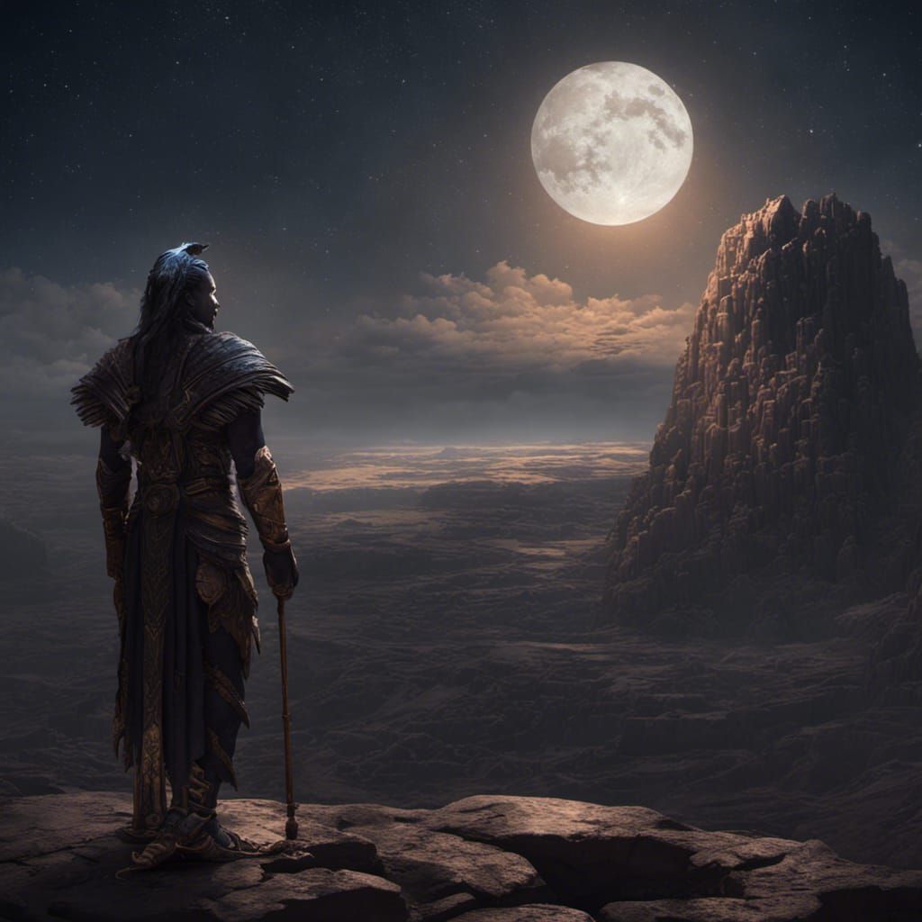 Khonsu in Dark Fantasy Concept Art