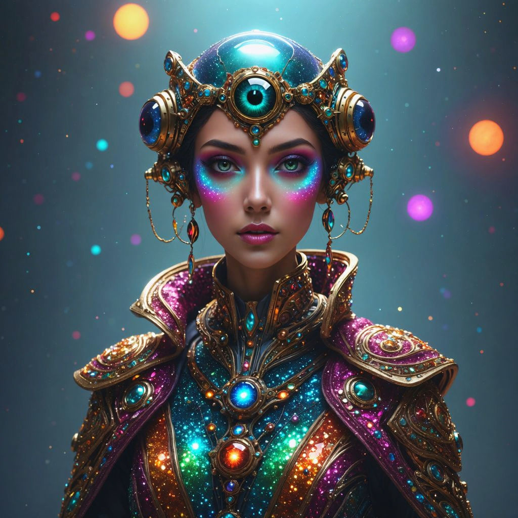 Hyperrealistic Portrait of an Exoplanetary Being