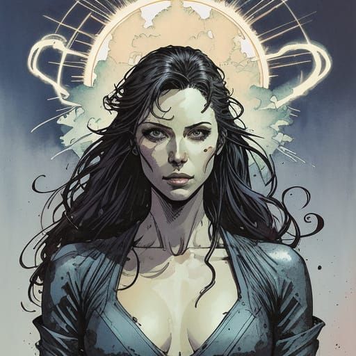 Ethereal Spring Goddess in Dreamlike Art