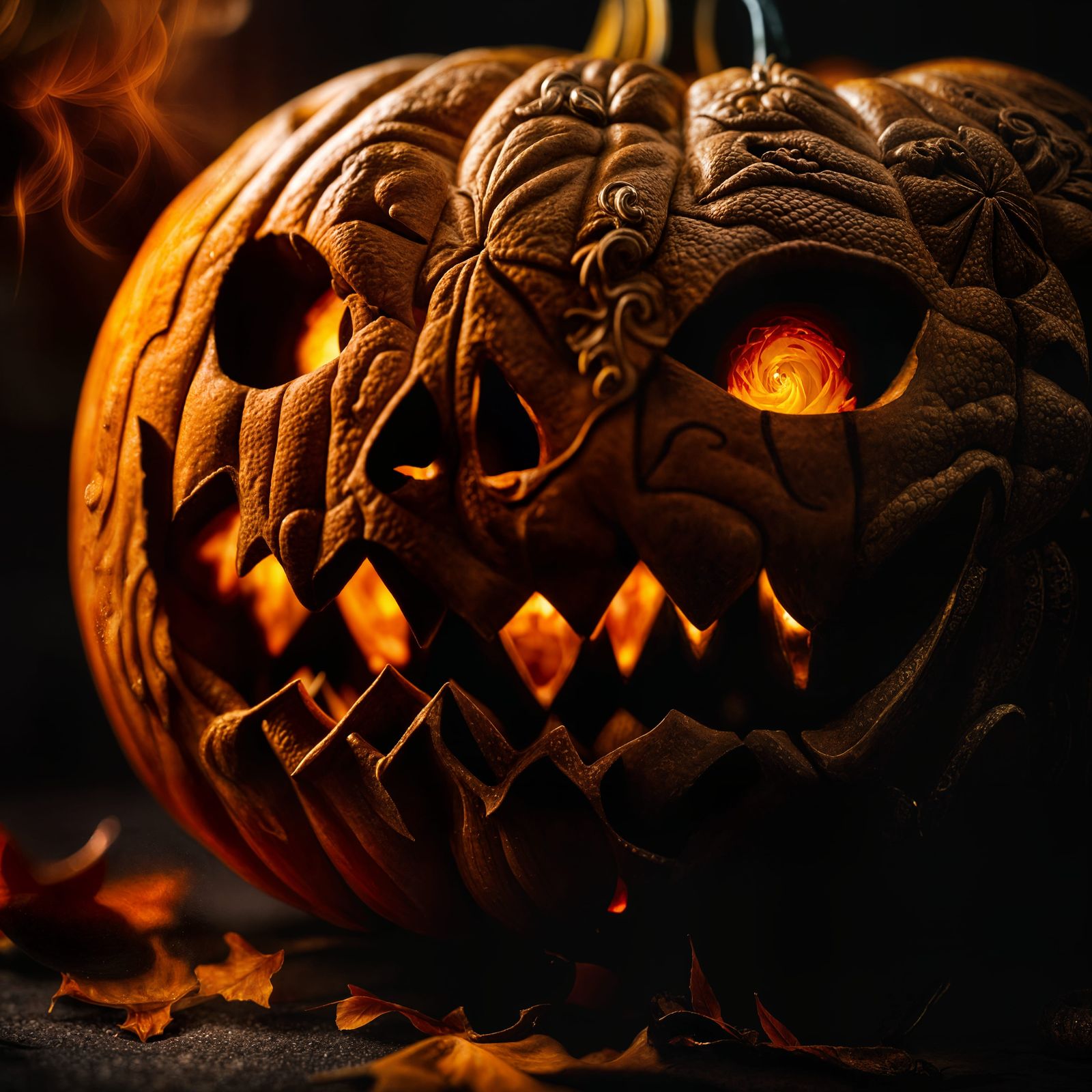 Hyperrealistic Gourd with Intricate Details