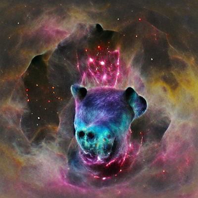 Bear God Nebula: Cosmic Celestial Art