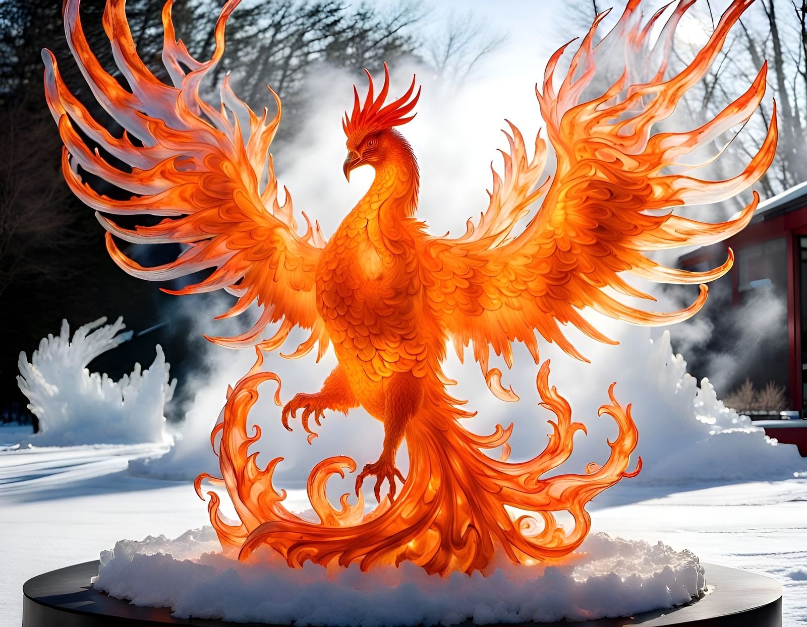 The Flaming Ice Phoenix