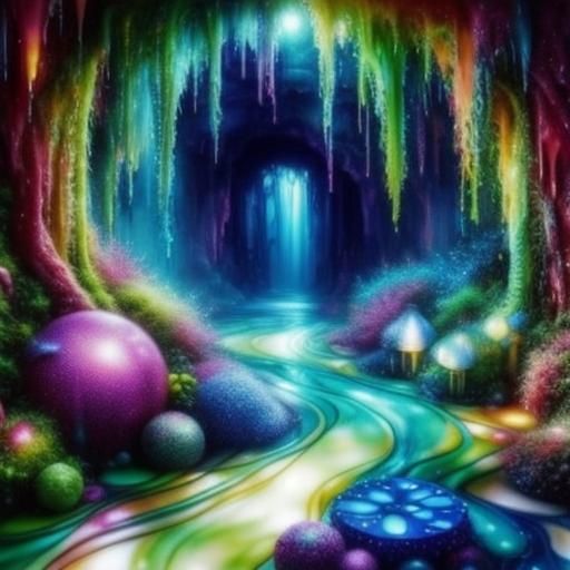 Psychedelic Fairy Sanctuary in Whimsical Valley