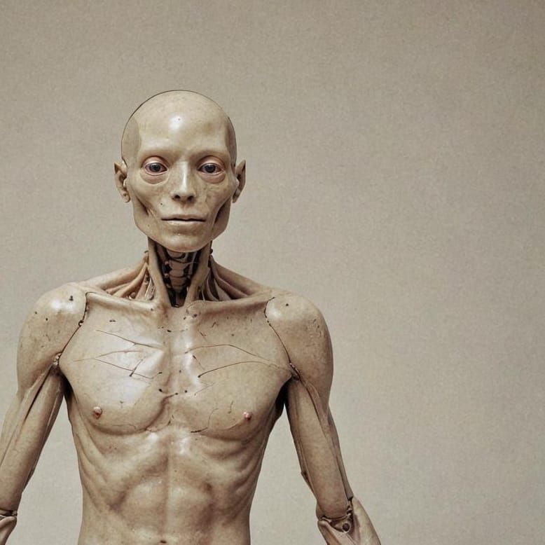 Simple Human Figure, AI Generated