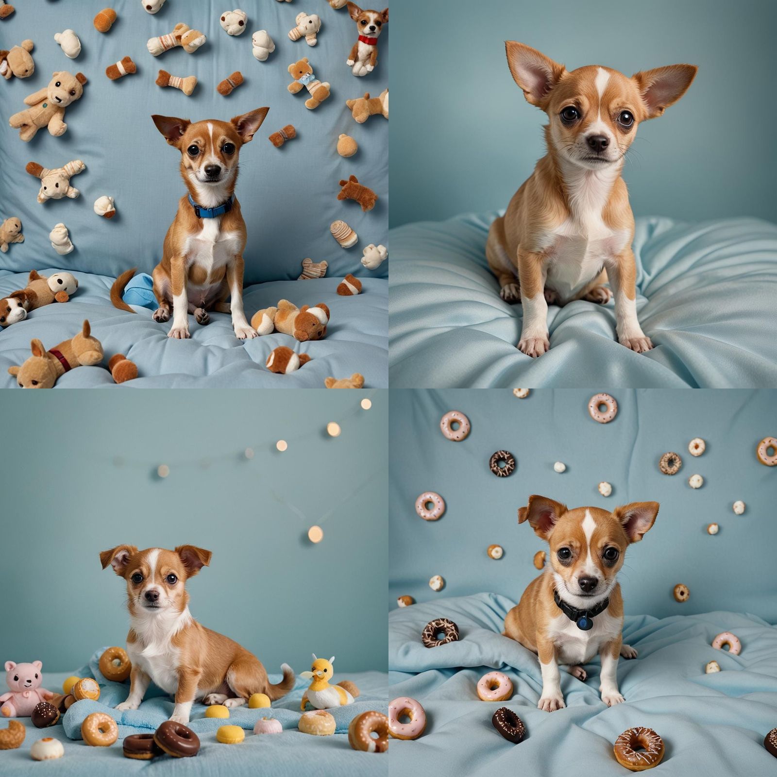 Tan Portuguese Podengo Chihuahua Puppy Portrait