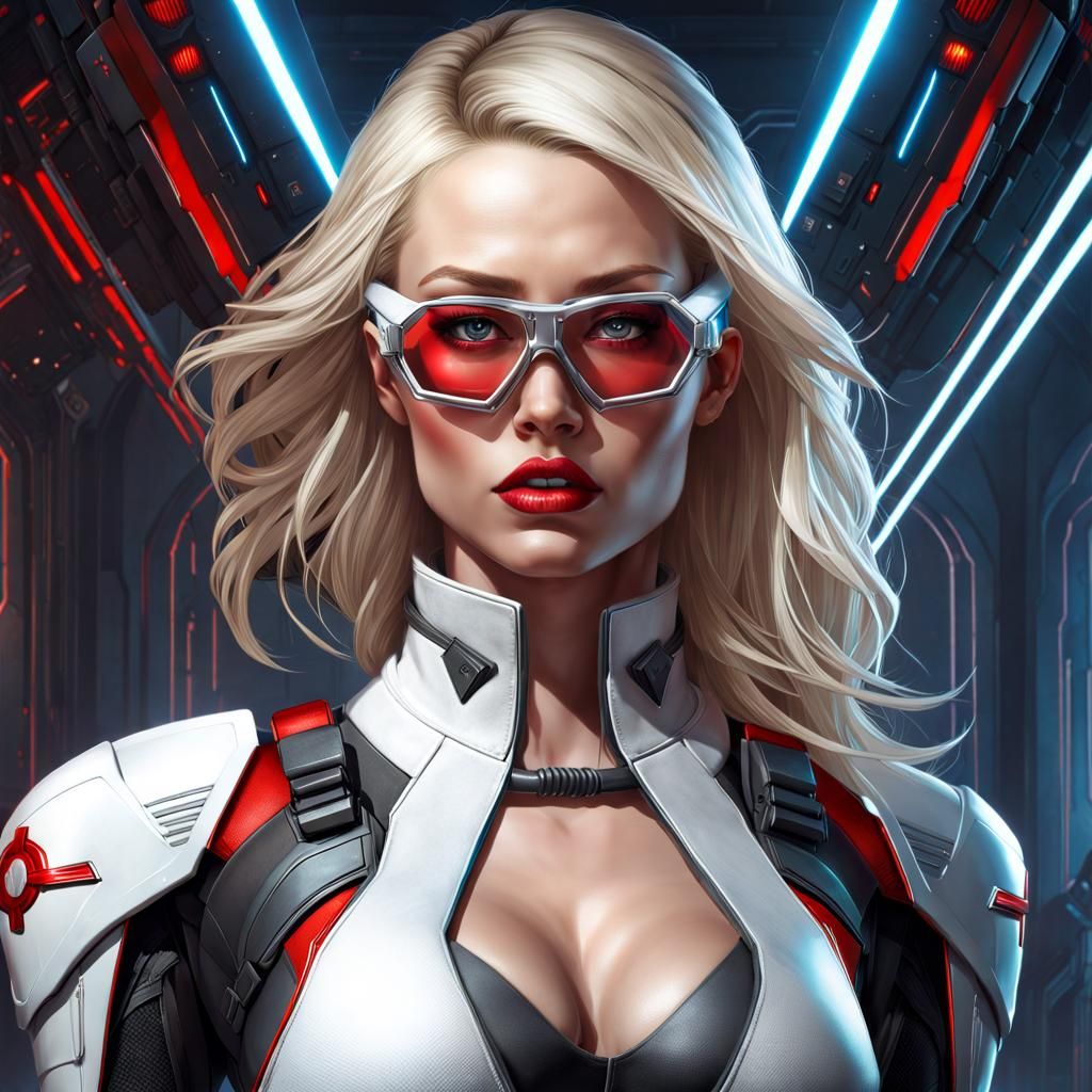 Futuristic Medical Assistant in Gothic Concept Art