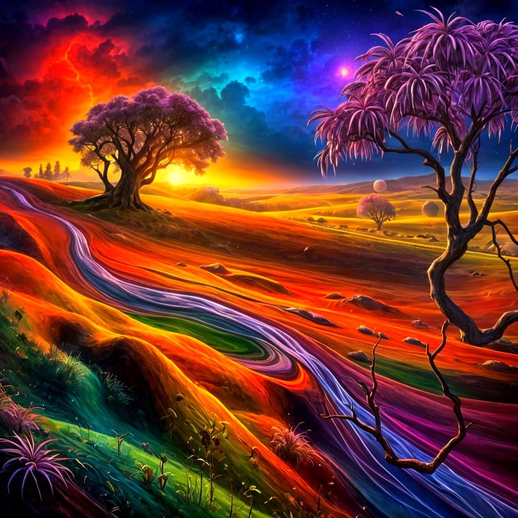 Simple AI Generated Landscape