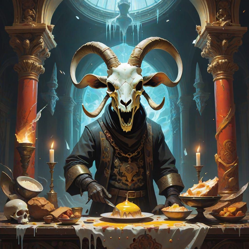 Triumphant Politician in Mysterious Chamber