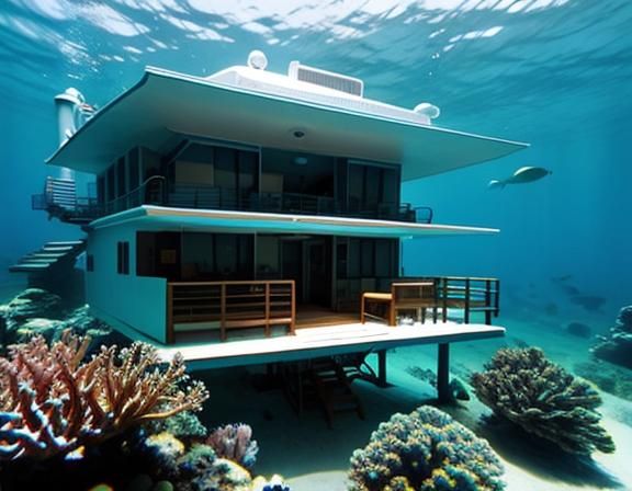 Futuristic Underwater Hotel Concept