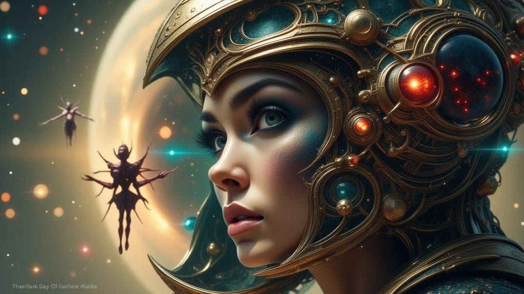 Alien Spacecraft Encounter: Concept Art Portrait