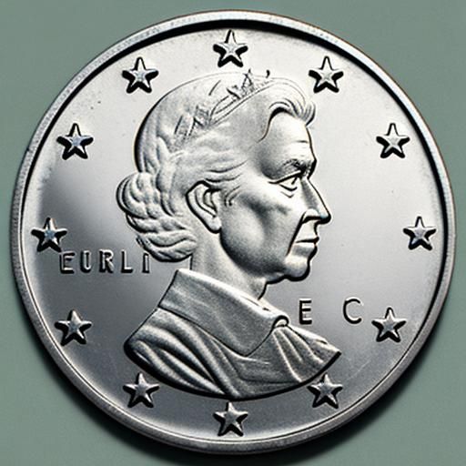 Detailed Image of a Two Euro Coin