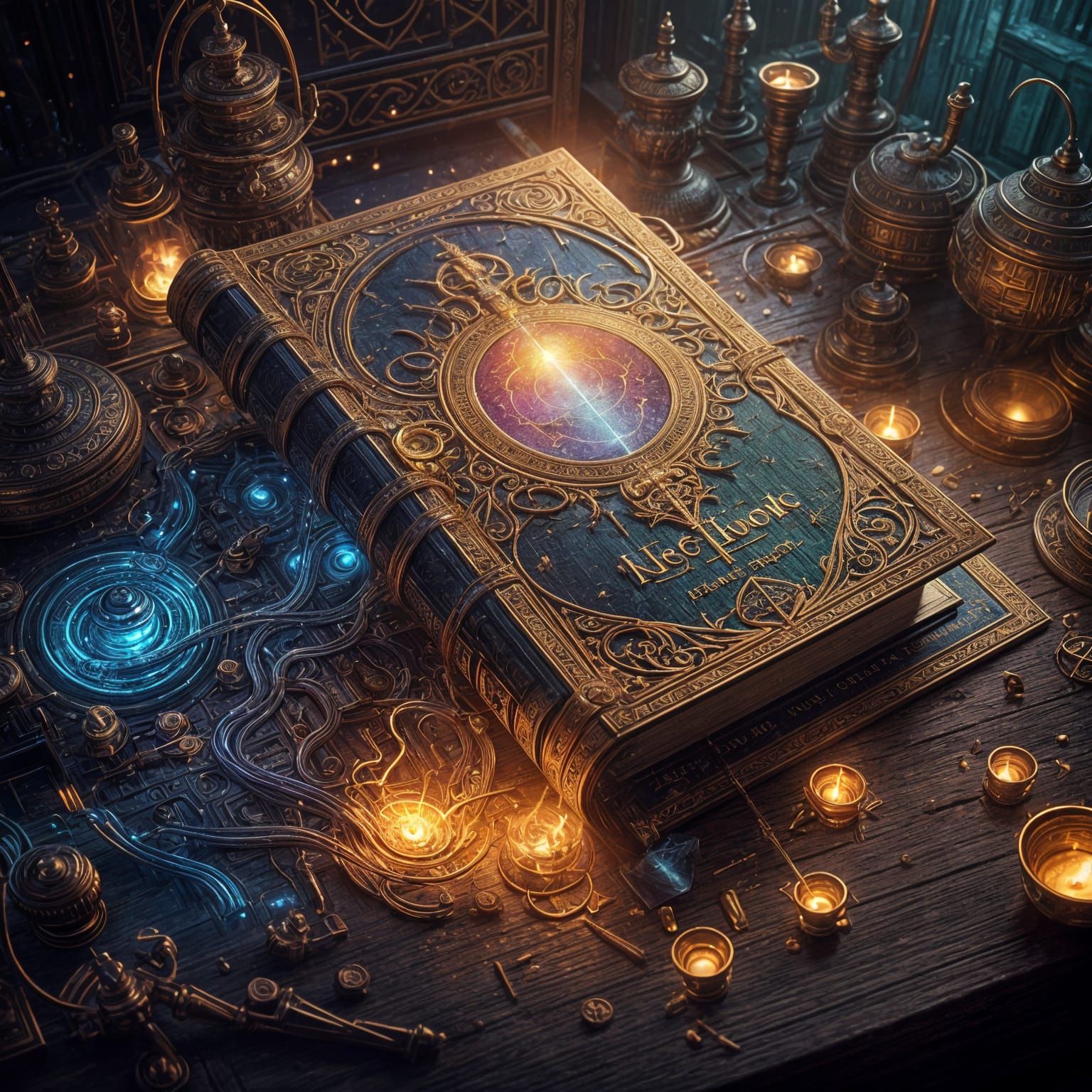 The Book of Electro Magic: Detailed Matte Painting