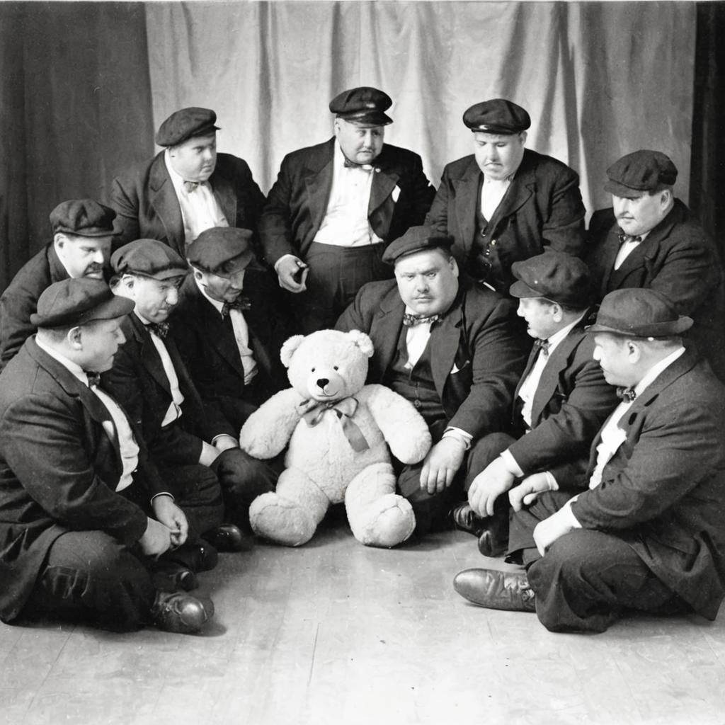 Men's Group Therapy: 1930s Black and White Film