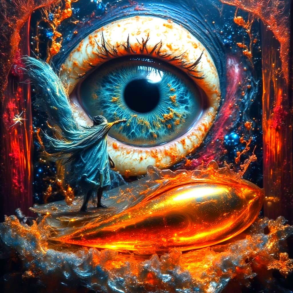 Manic Eye Optical Illusion with Wand Encounter