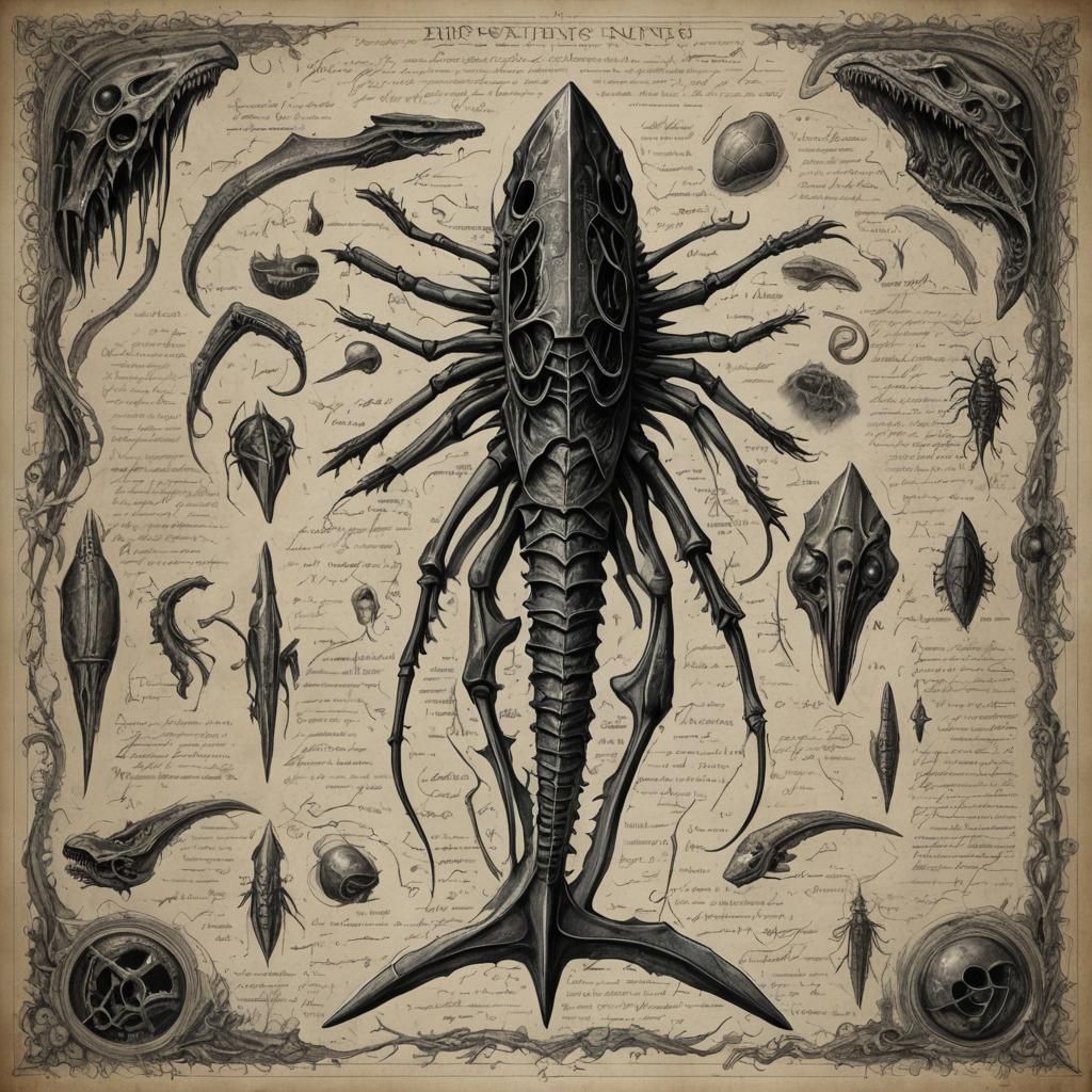 Lovecraftian Insectoid Horror: Anatomical Blueprint