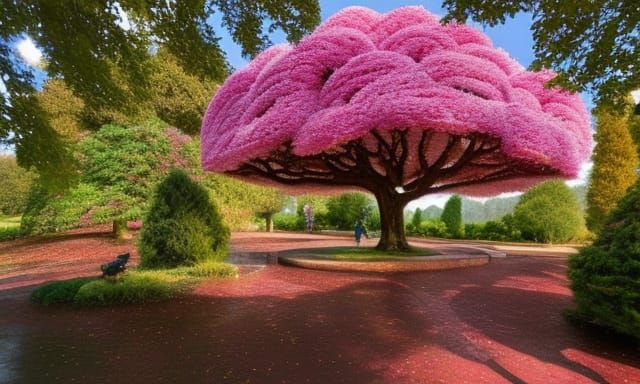 Beautiful pink tree