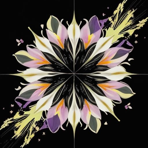 Colorful Calla Lilies in Surreal Illustration