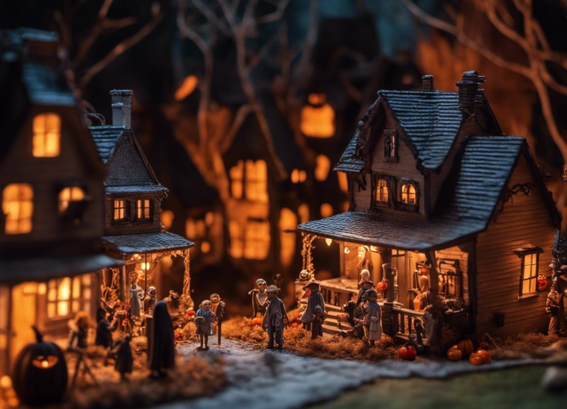 Small Town Diorama Series: Halloween
