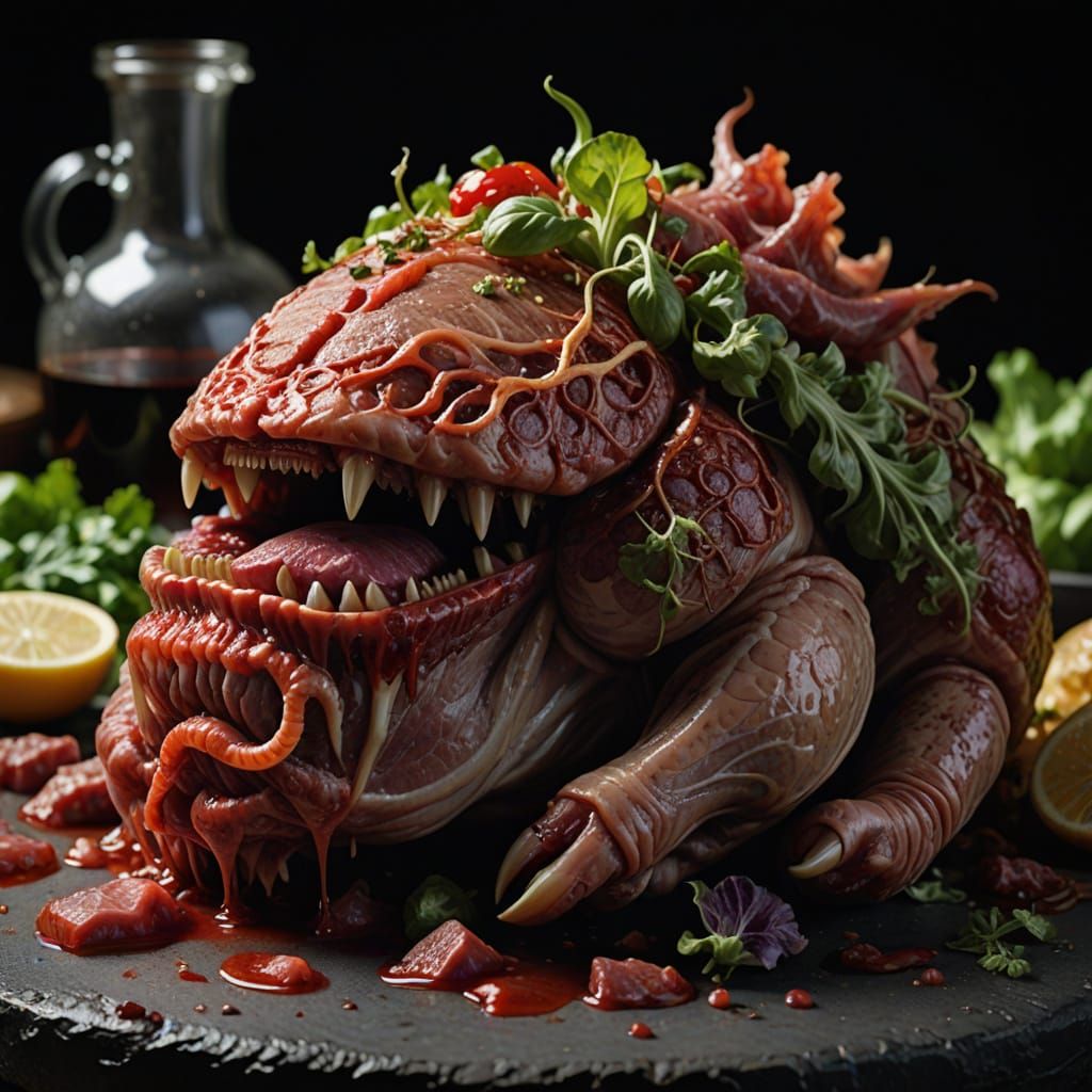 Raw Meat Lures with Ominous, Shifting Ooze