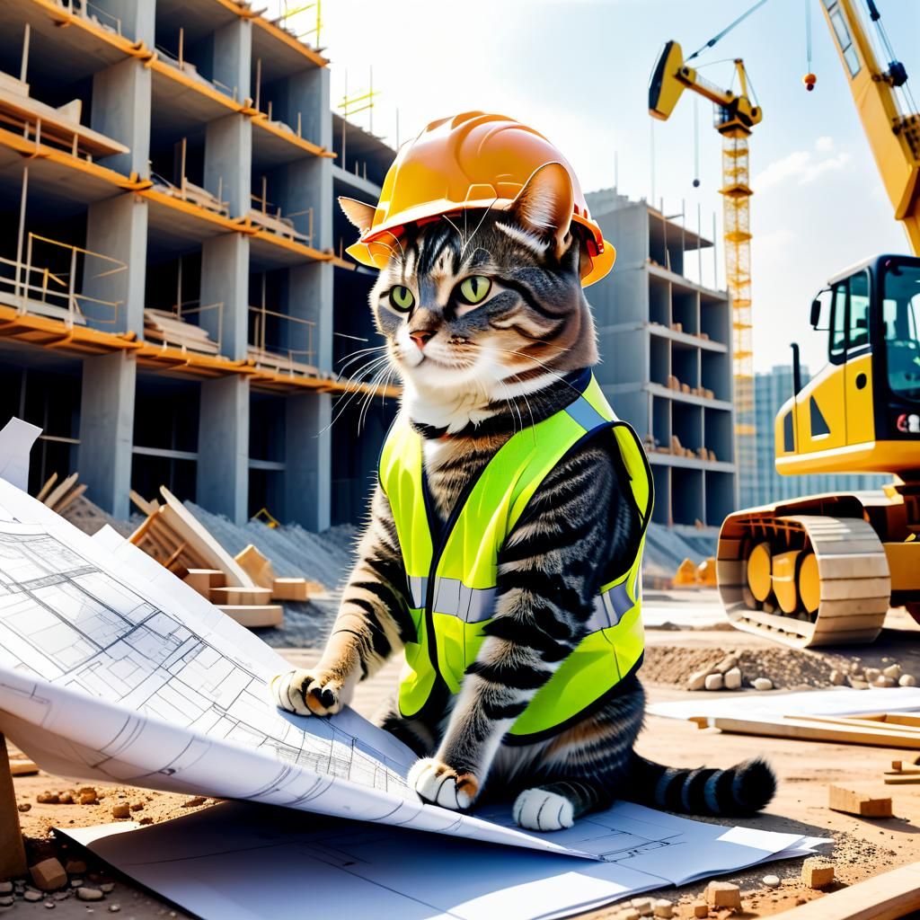 Another day at the Cat-struction site