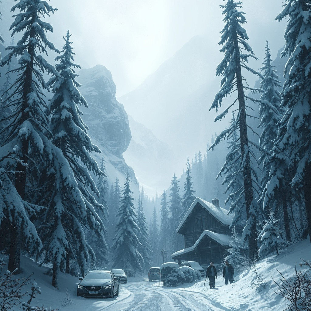 Sinister Snowy Wonderland in the Alps