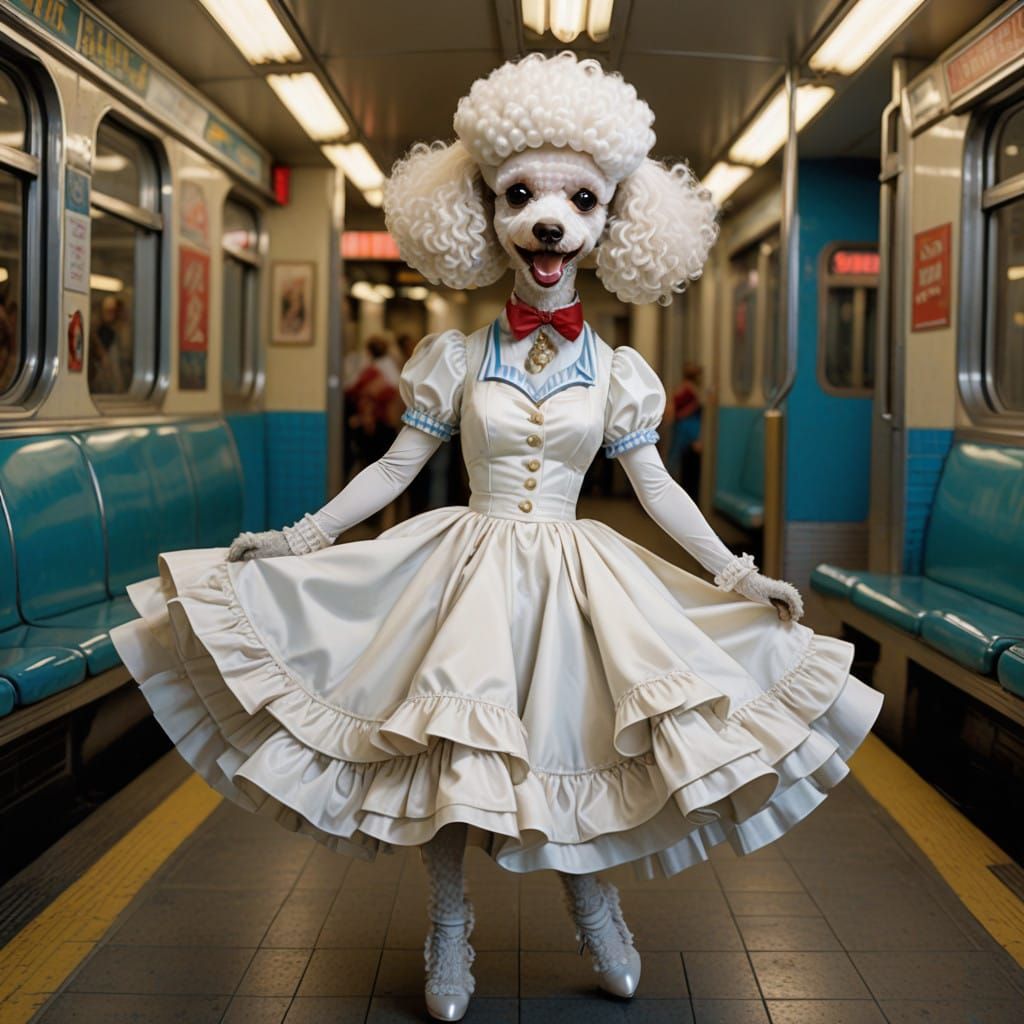 Playful Poodle Channels Marilyn Monroe in Whimsical Pop-Art ...
