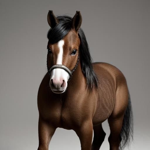 Argentinian Falabella Miniature Horse with Dynamic Lighting