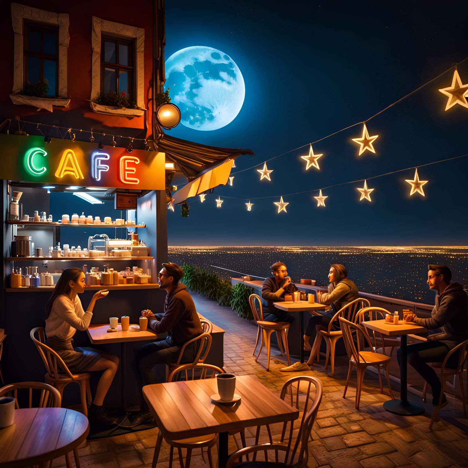Let's Meet at Night Café
