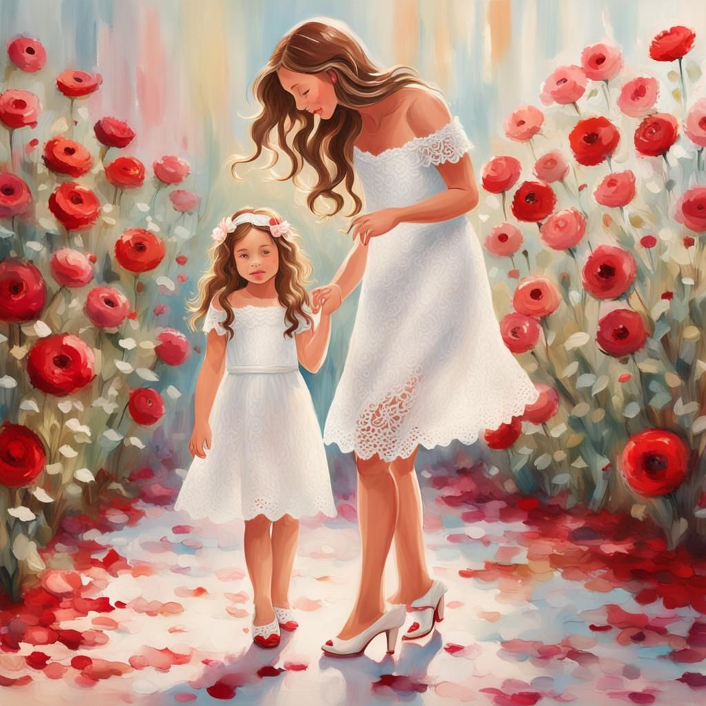 Ethereal Fantasy: Girl and Her Future Self