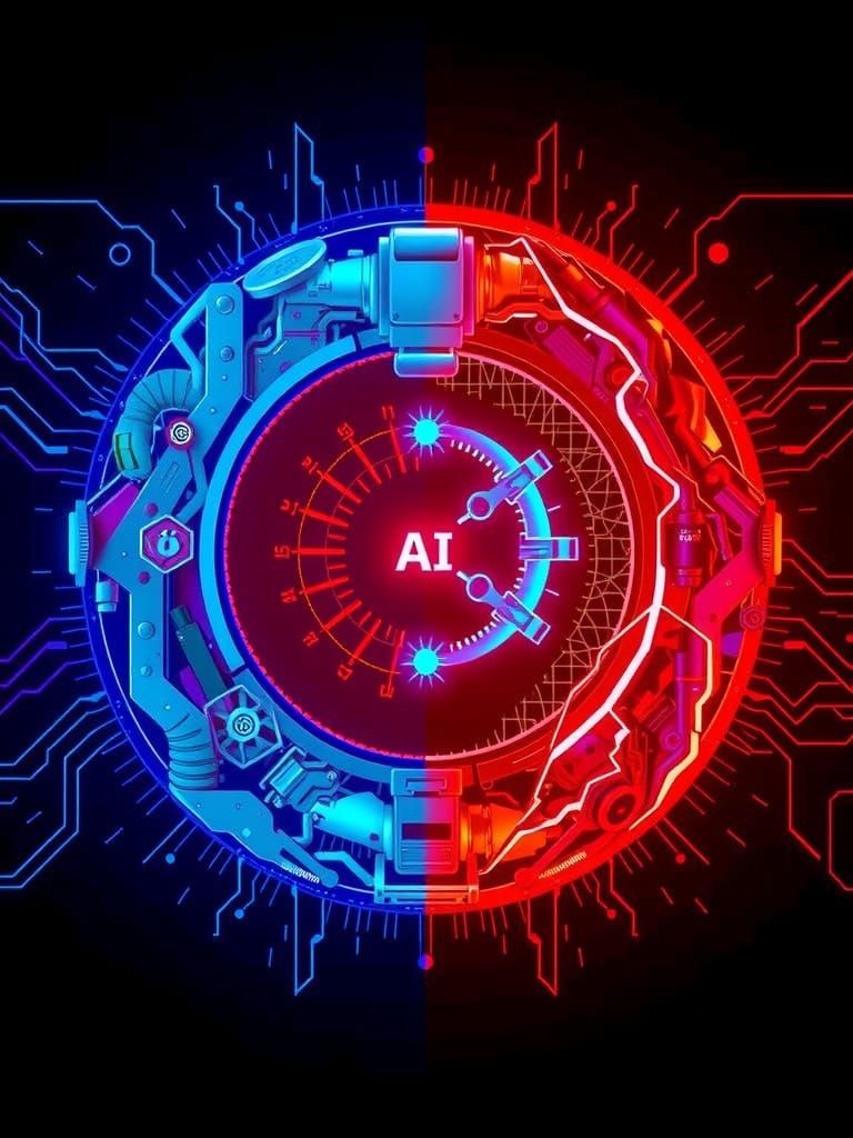 Yin Yang Symbol: Good AI vs Bad AI