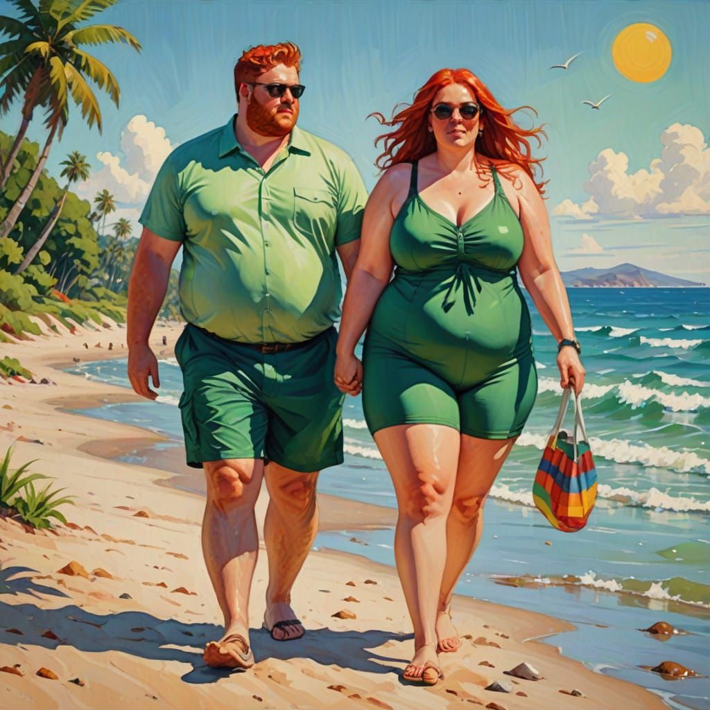 Serene Summer Scene in Vibrant Colors