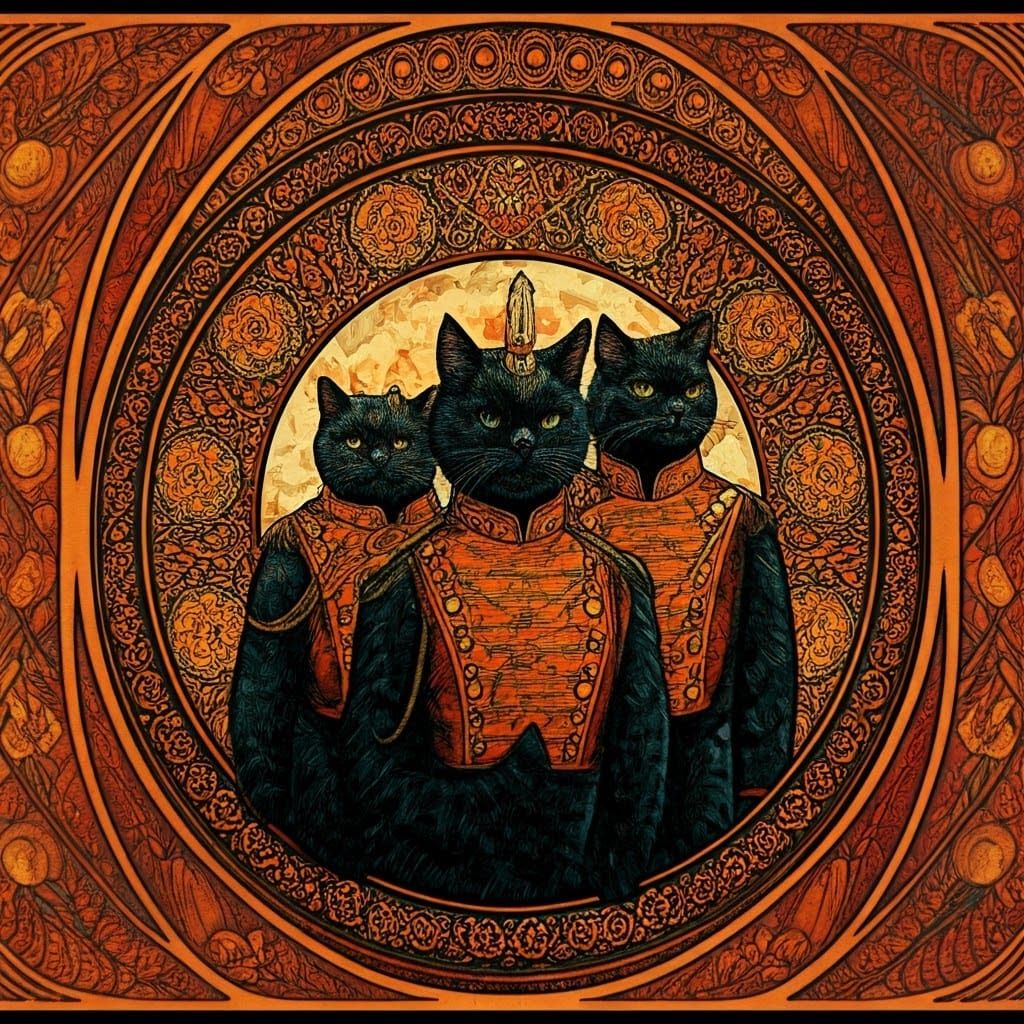 Cats in Military Uniforms