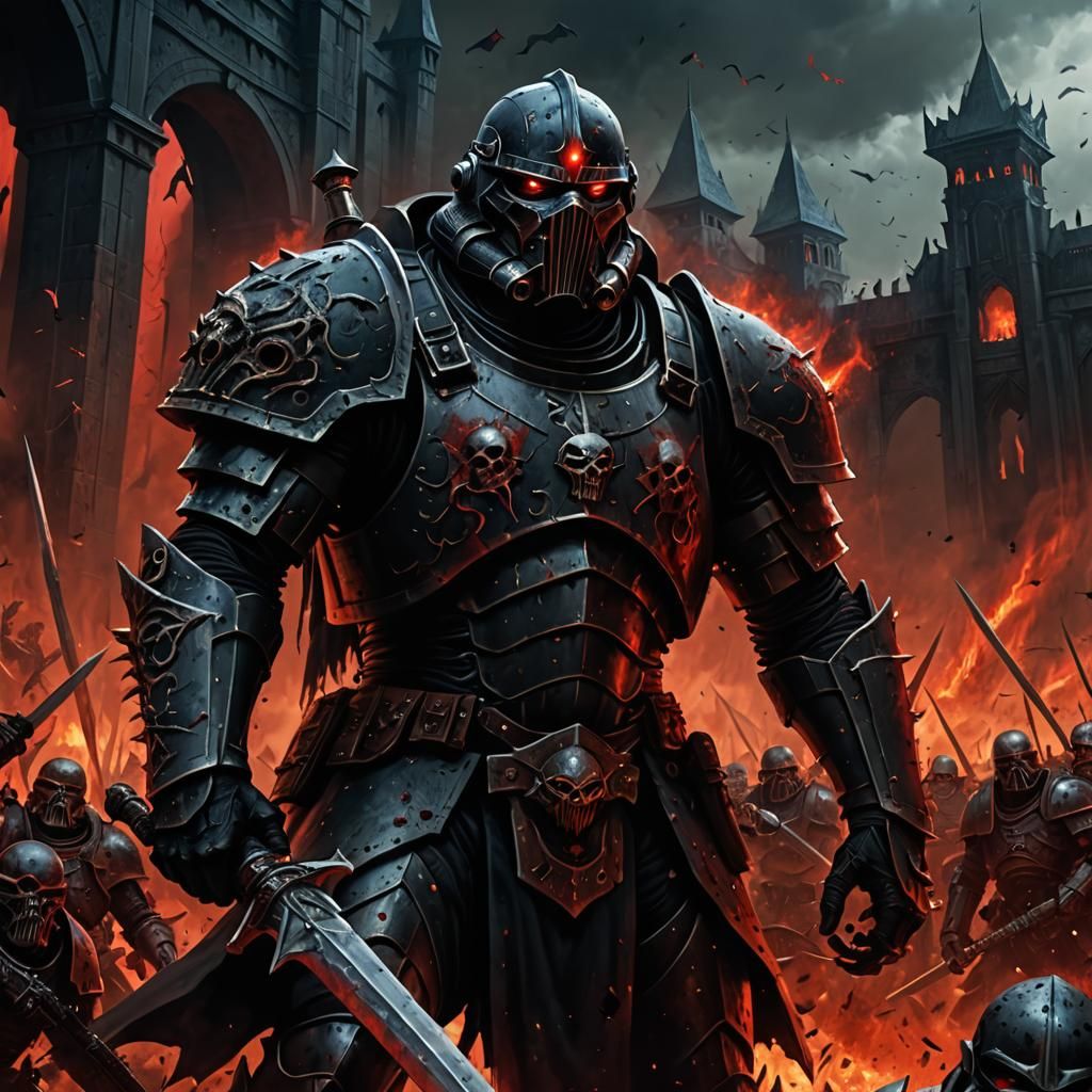 Daemonic Uruk-Hai Siege: A Dark Fantasy Scene