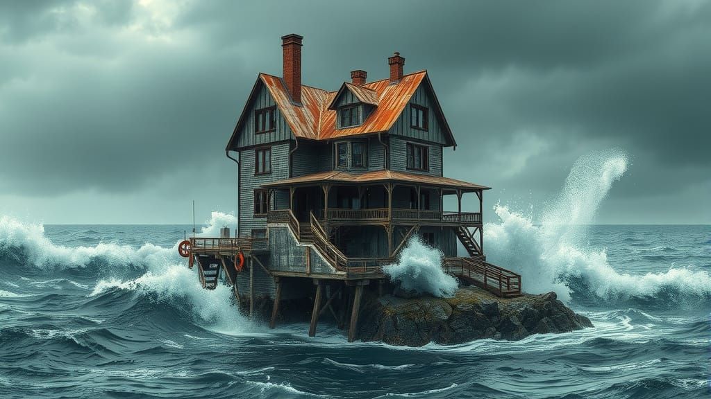 Ethereal Victorian Mansion on Rocky Ocean Isle