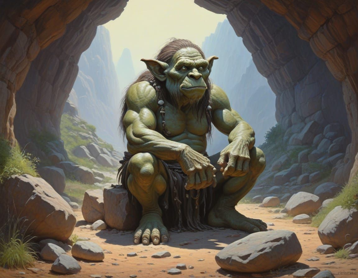 Mystical Troll Divination by Stone Circle