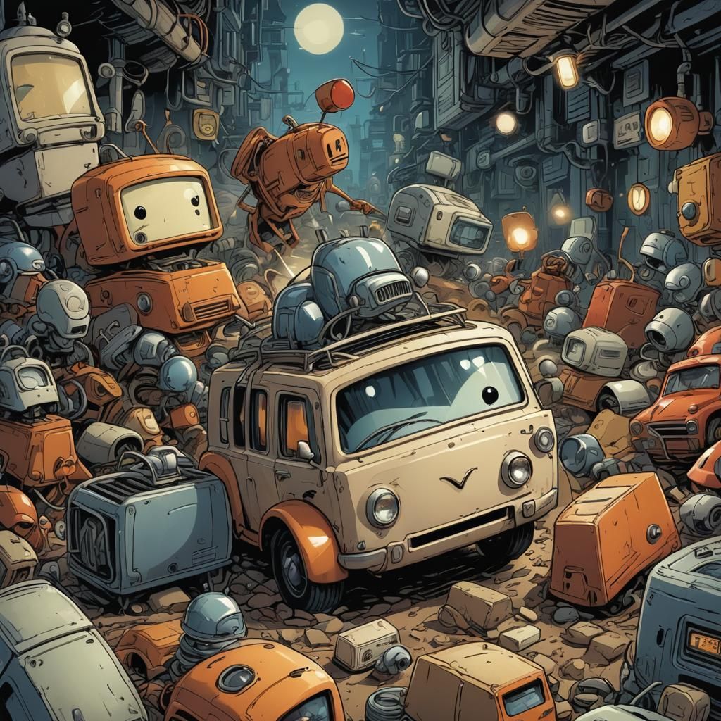 Brave Little Toaster in Comic Book Art
