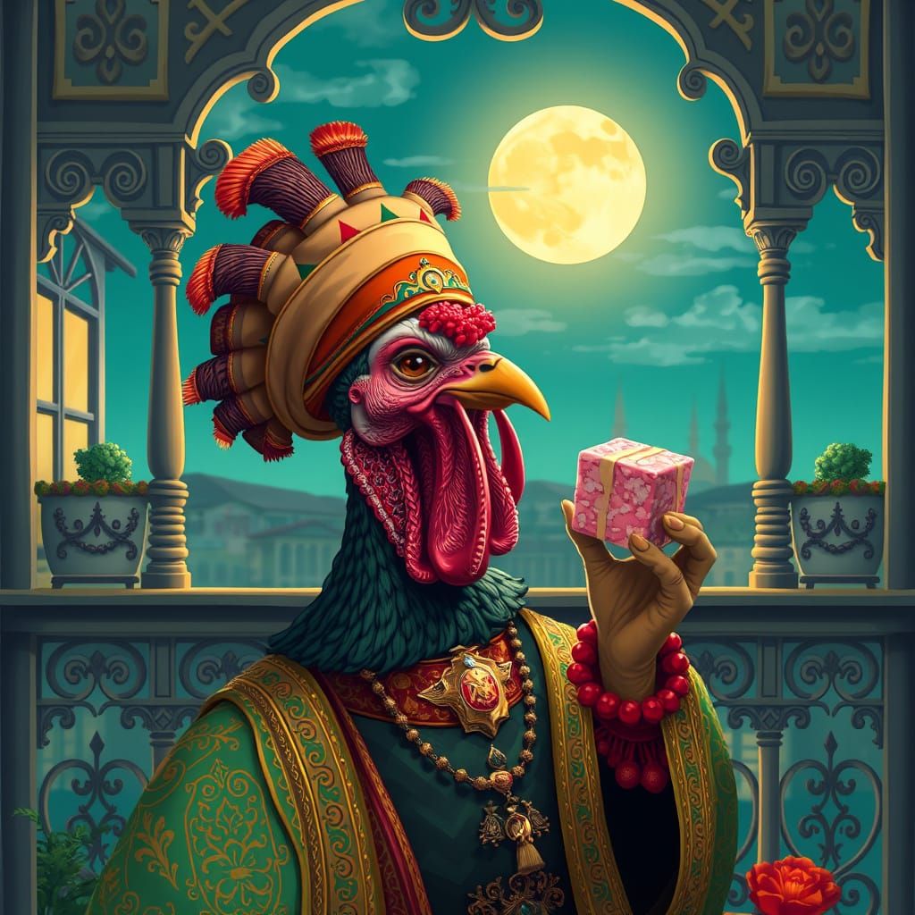 Regal Turkey in Istanbul Holding Turkish Delight