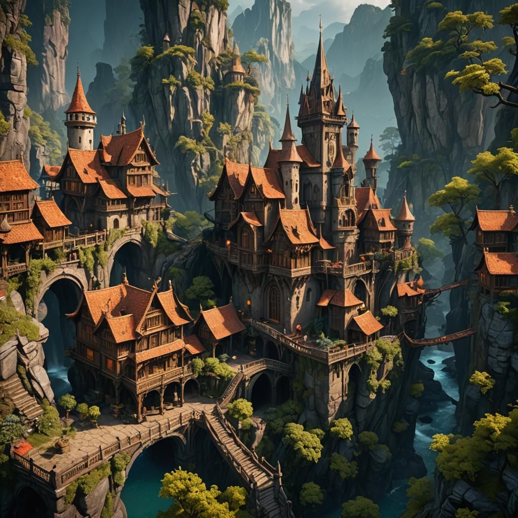 Detailed Matte Painting of an Old Artist