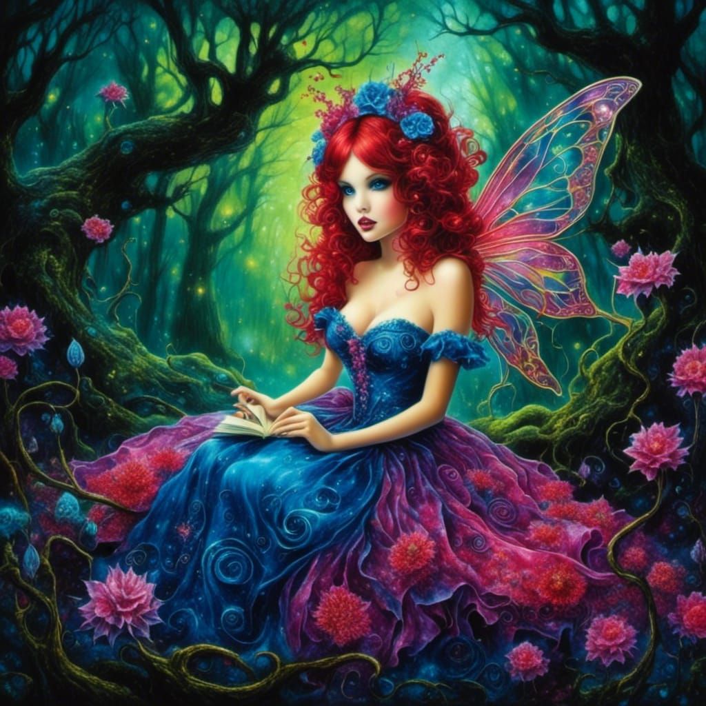 Evil Fairy in Overgrown Enchanted Forest