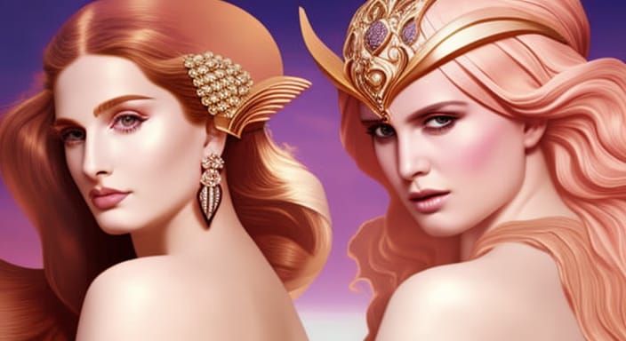 Aphrodite: Goddess Portrait in Vogue Style