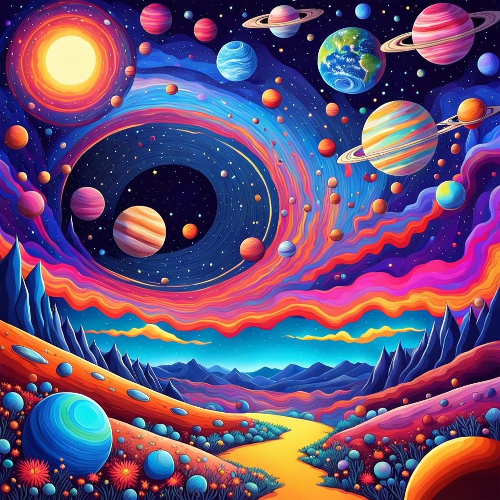 Psychedelic End of the Universe Landscape